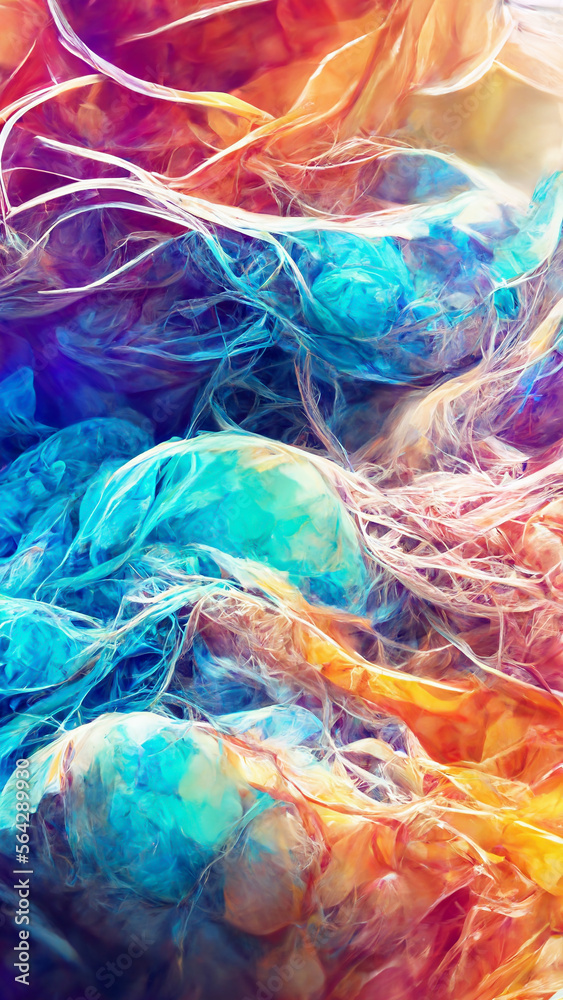 Wall mural abstract blurred gradient mesh pure background in bright illustration generative ai content by midjo