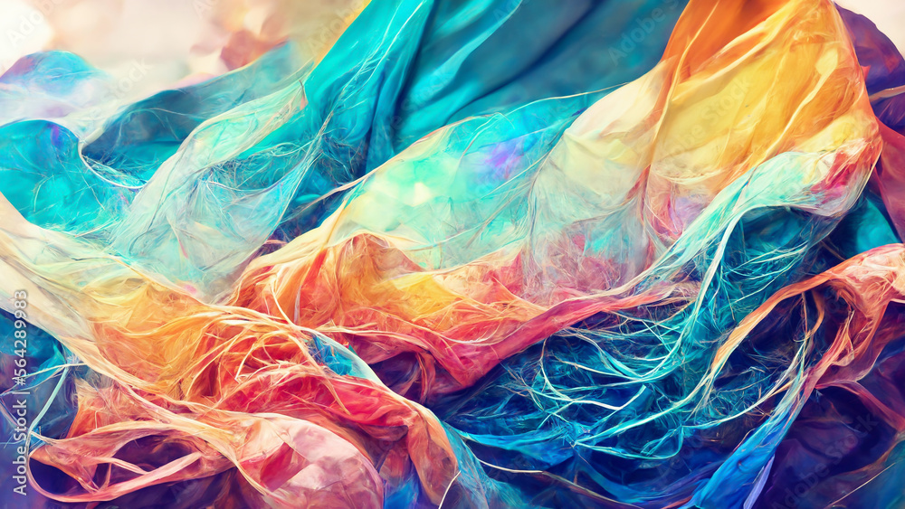 Wall mural abstract blurred gradient mesh pure background in bright illustration generative ai content by midjo