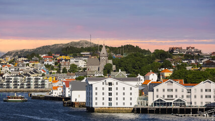 Fototapeta na wymiar View of the Norwegian town Kristiansund