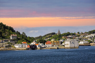 View of the Norwegian town Kristiansund
