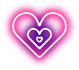 Collection of Heart neon