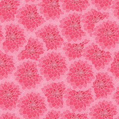 Vector chrysanthemum flowers pattern background. Perfect for fabric, scrapbooking, wallpaper projects