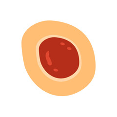 indonesian traditional cake red jam