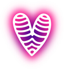 Collection of Heart neon