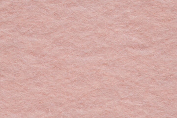 Soft felt textile material Tender Peach colors, colorful texture flap fabric background closeup