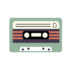 Naklejka premium retro music tape