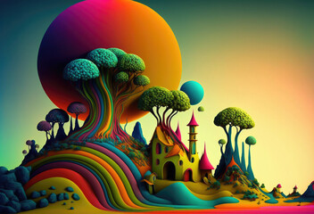 Fairy tale planet earth, Generative AI