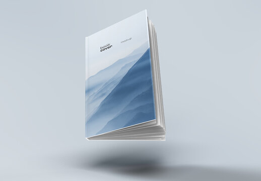 Book Cover Mockup with Editable Background