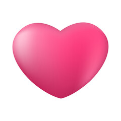Pink heart 3d
