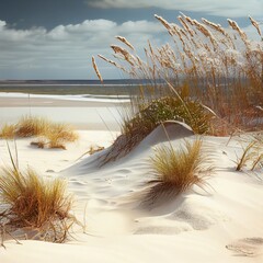 White Sands Beach by the Ocean