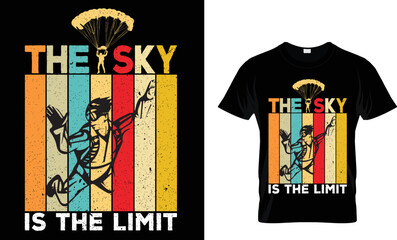 The sky is the limit t-shirt design.Colorful and fashionable t-shirt design for man and women.