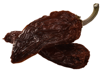 Chipotle Morita, a whole smoke-dried overripe Jalapeno chile peppers isolated png