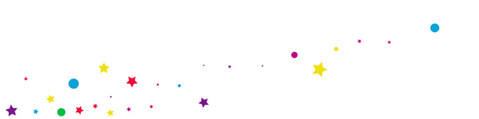 Falling Rain Festive Vector White Panoramic