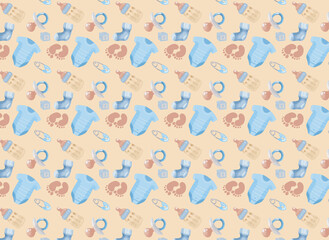 Baby Boy Pattern wallpaper