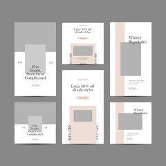 Bundle of Social Media Retro and Simple Templates