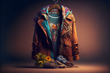 Jacket, fashion designer clothes, generative ai