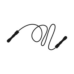 jump rope icon vector design template illustration