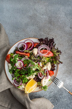 Healthy salad in the bowl