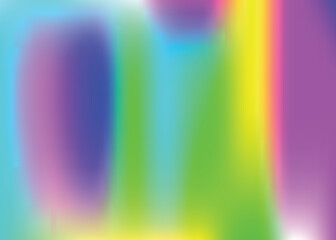 Abstract Background. Shiny Effect. Neon Geometric Brochure. Unicorn Light. Blue Retro Texture. Iridescent Texture. Holographic Gradient. Trendy Paper. Violet Abstract Background