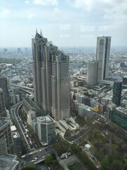 Fototapeta na wymiar Buildings in Tokyo, Japan