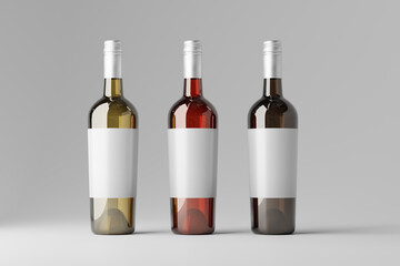 wine bottle mockup