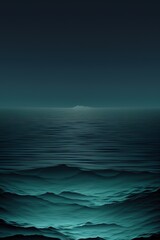 Fototapeta premium Blue sea water surfaces with ripples and waves. sky dark in the night generative ai