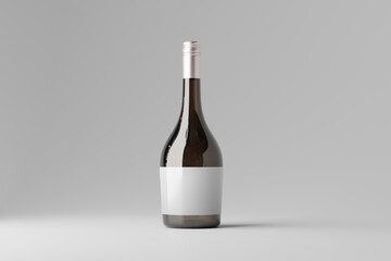 wine bottle mockup