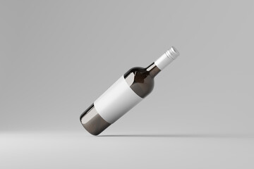 wine bottle mockup