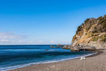 Fototapeta premium 千葉県南房総市大房岬自然公園 タイマイ浜(大房岬)