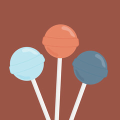 illustration of lollipops