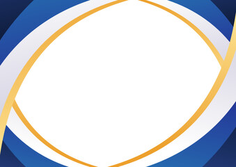 Modern blue and gold shape background