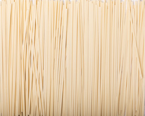Dried noodles with rice flour background.