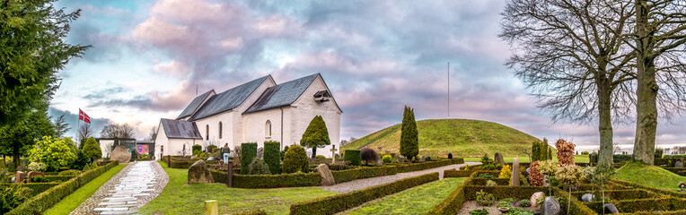 Jelling national monument, church and mound, Denmark