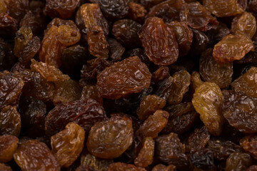 Sweet raisins background