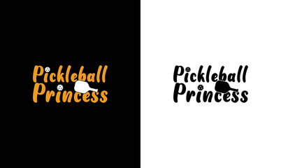 Pickleball Princess T shirt design, typography