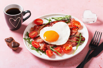 Breakfast for husband or boyfriend on Valentines or Fathers Day
