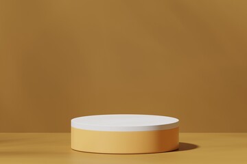Scene with a podium for product presentation, 3d rendering