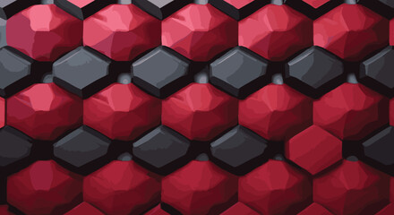 Dark Red vector layout with hexagonal shapes. eps10