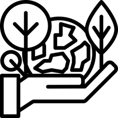 ecology line style icon