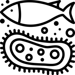 organisms line style icon