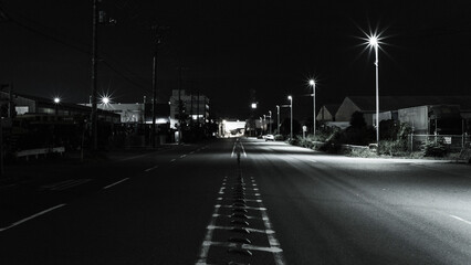 夜の工場街