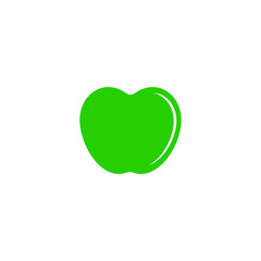 Fruit apple icon vector logo design template