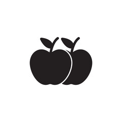 Fruit apple icon vector logo design template