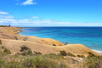 Fototapeta na wymiar beach and sea in Adelaide, Australia 
