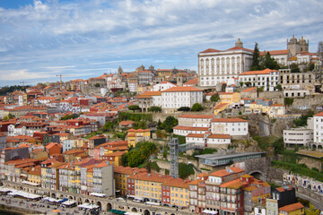 Naklejka na ściany i meble View and architecture of the beautiful town of Porto in Portugal