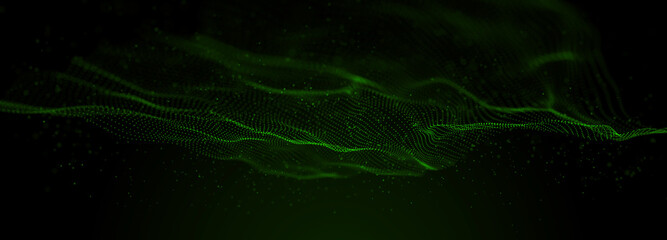 Abstract background with a sphere of dots. Sphere illustration. Technology concept. Futuristic interface. 3D rendering.