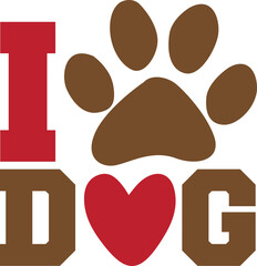  i love dog   Valentine's Day Dog Bandana Svg