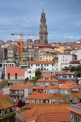 View and architecture of the beautiful town of Porto in Portugal