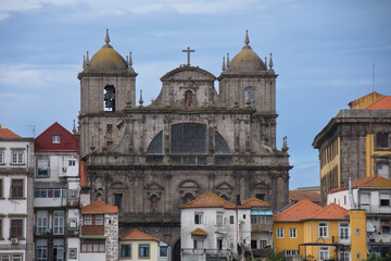 View and architecture of the beautiful town of Porto in Portugal