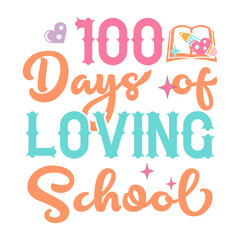 100 days of school svg Design